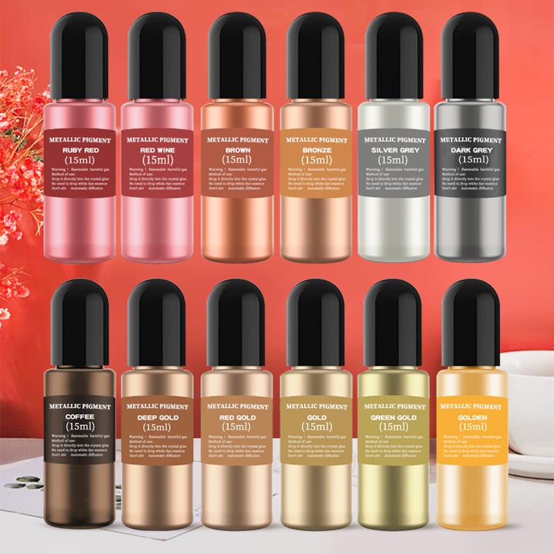 Resin Dye Alcohol - 15ml żywica metalowa Pigment alkohol płyn