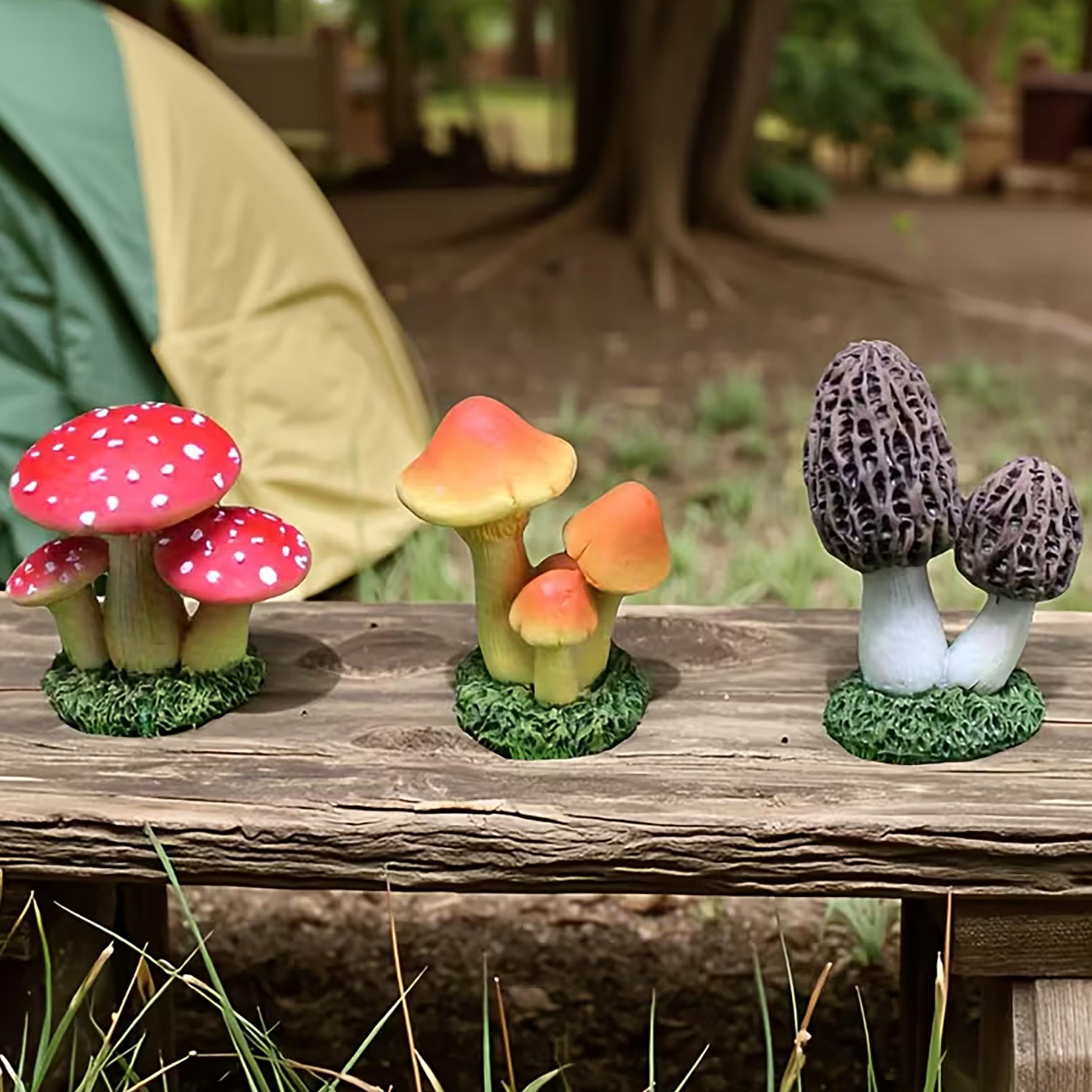 Terrarium Moss Art - 1 Zestaw 3 szt. Sztucznych Grzybków