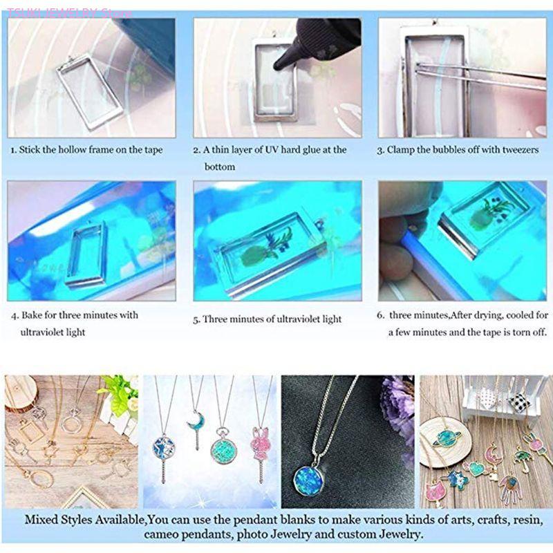 62KE 10x/zestaw złoty wisiorek – Bezels Set Pendant recenzja i cena