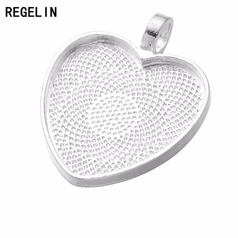 REGELIN serca Cabochons ustawi – Bezels Set Pendant recenzja i cena
