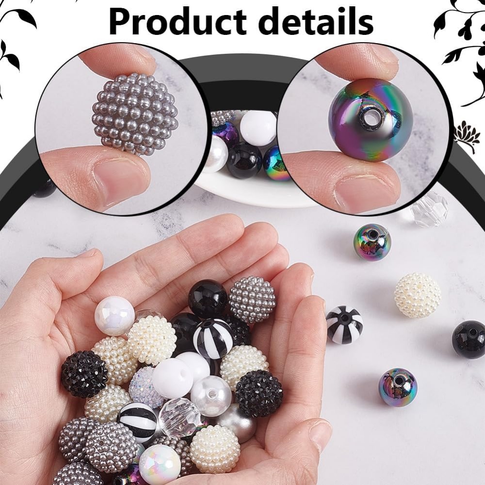 106 sztuk masywnych koralików  – Resin Crafts recenzja i cena