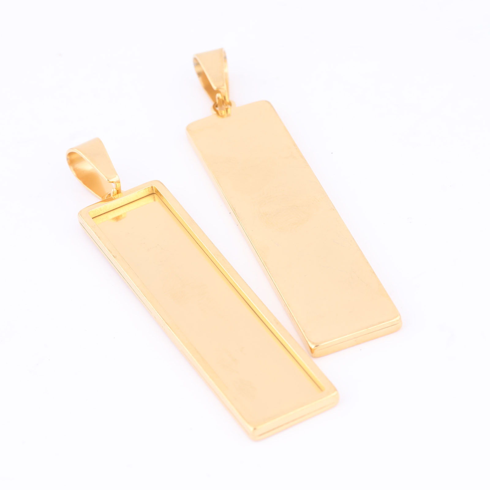 5 sztuk pozłacana stal nierdze – Bezels Set Pendant recenzja i cena