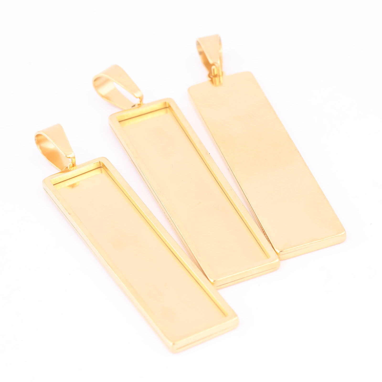 5 sztuk pozłacana stal nierdze – Bezels Set Pendant recenzja i cena