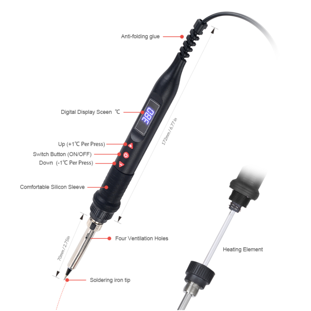 JCD 750W Micro Heat Gun Rework – Heat Gun Small recenzja i cena