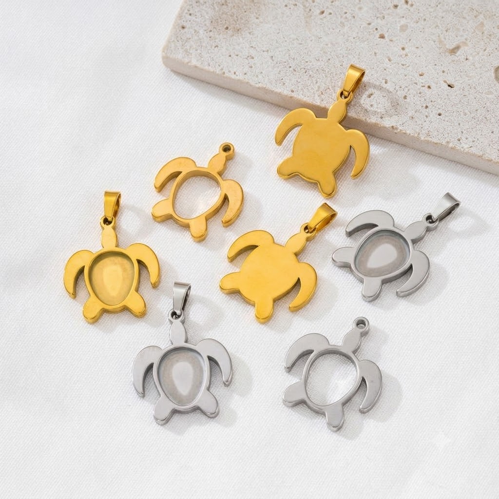 5 szt./zestaw Bazy do kaboszon – Bezels Set Pendant recenzja i cena