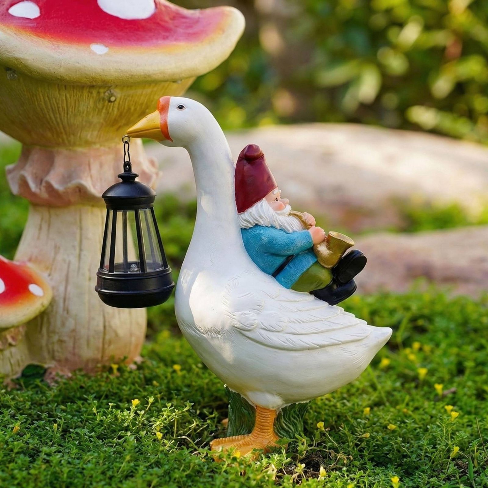 Figurka Gnoma na Gęsiej Krzyni – Resin Crafts recenzja i cena