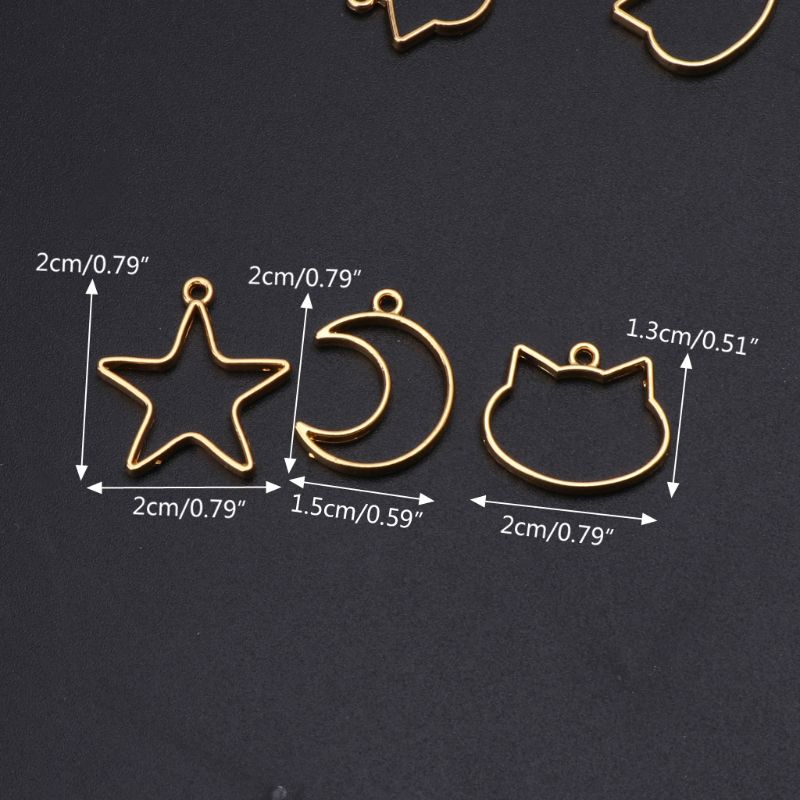 90 sztuk Mini geometryczna ram – Bezels Set Pendant recenzja i cena
