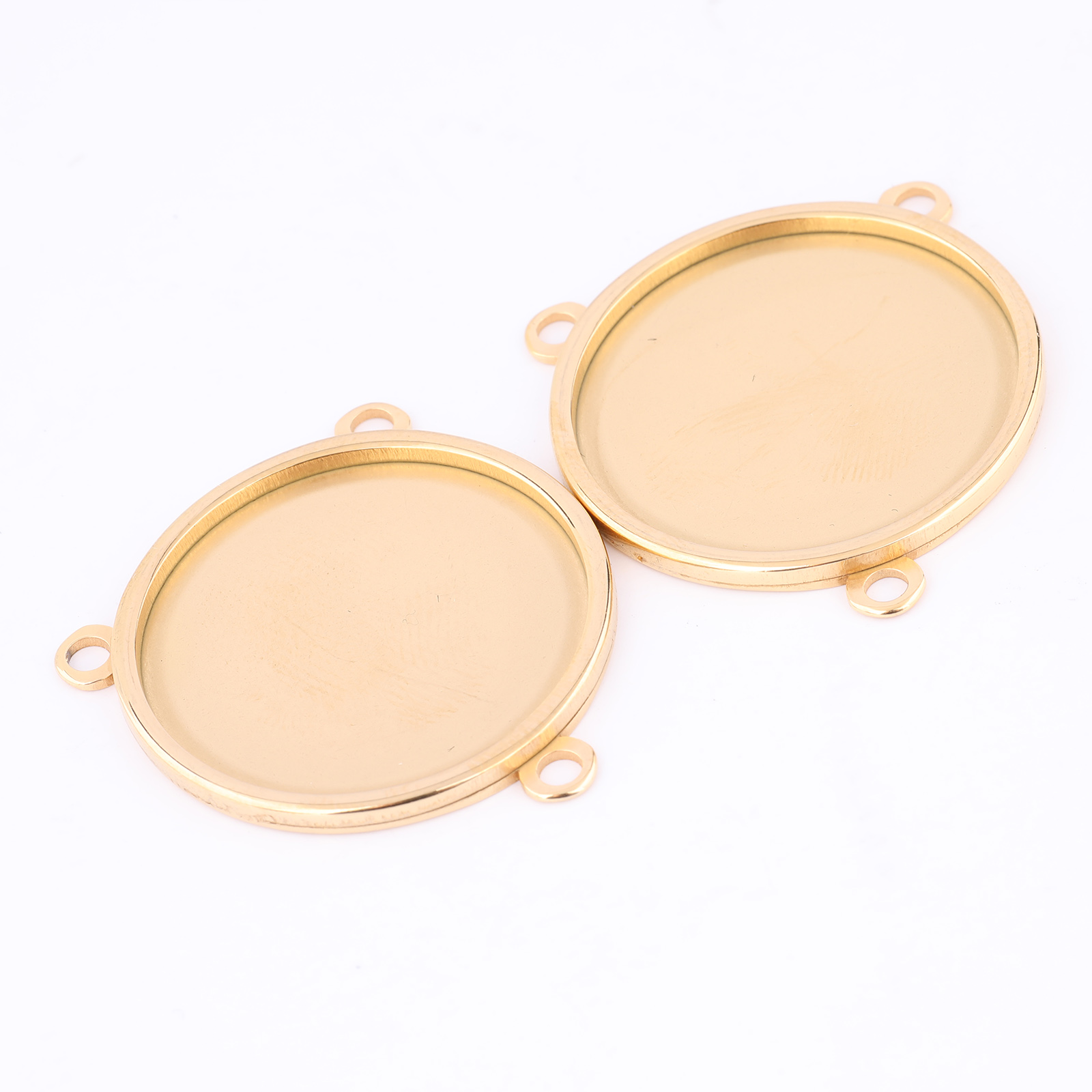 5 szt. Stal nierdzewna pozłaca – Bezels Set Pendant recenzja i cena
