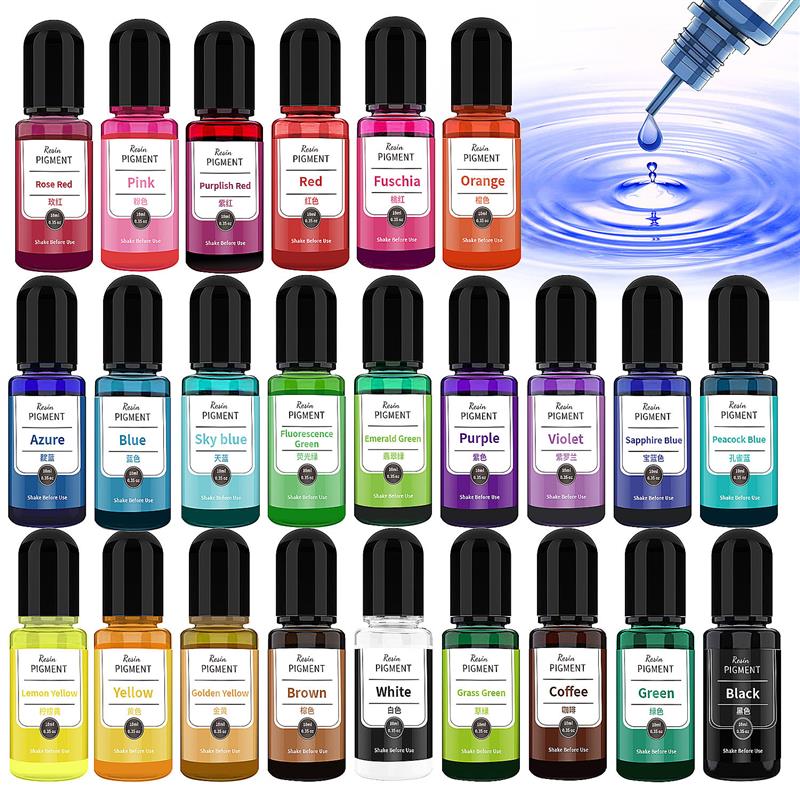 24 kolor Art Ink alkohol żywic – Resin Dye Alcohol recenzja i cena